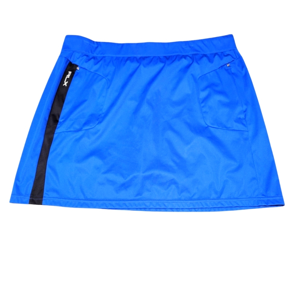 NWT RLX Ralph Lauren NWT Gold Skort Size Large Royal Cobalt Blue Skirt Active